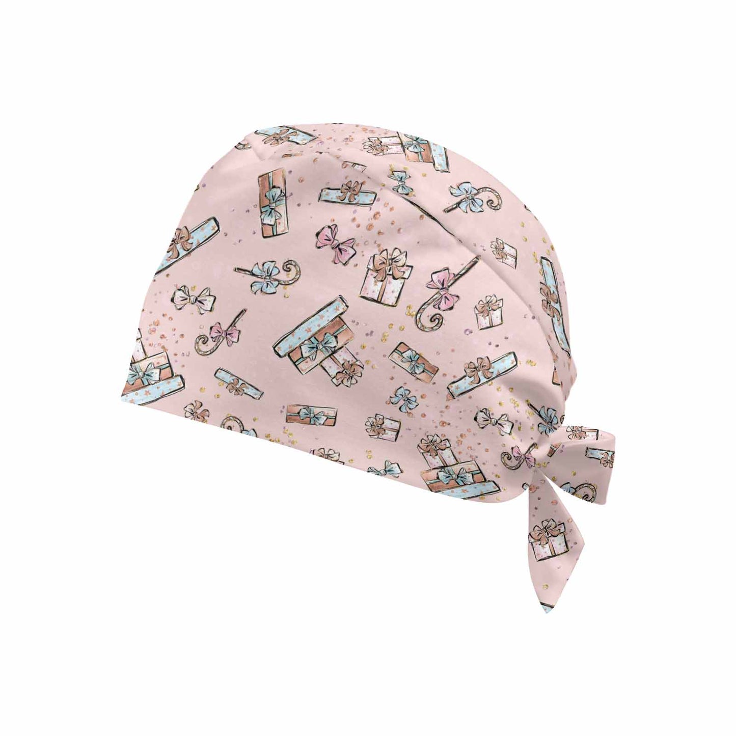 Pink Christmas Presents  Scrub Cap