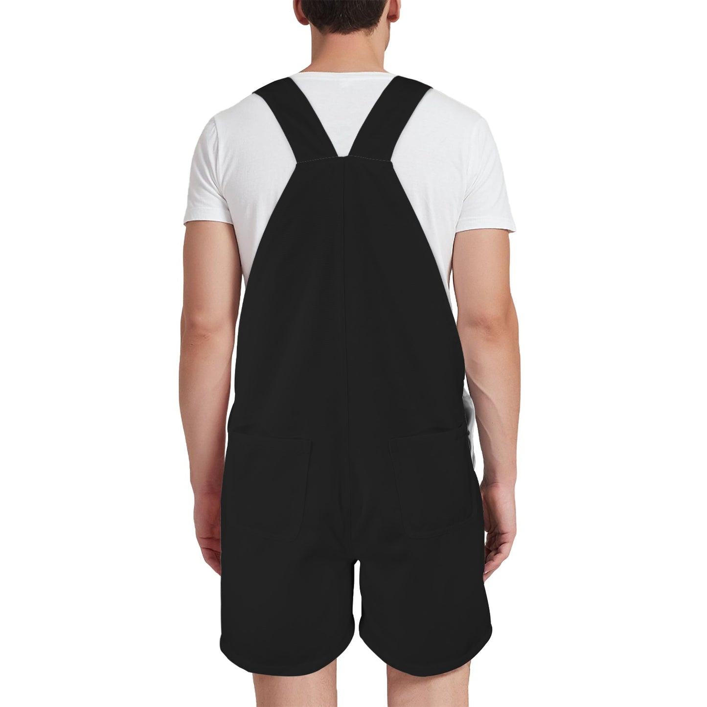 This is my 80's Costume Black Unisex Shorts Suspender Jumpsuit