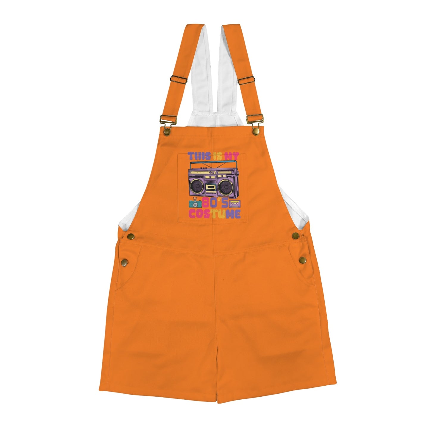 This is my 80's Costume Chilian Fire Unisex Shorts Suspender Jumpsuit