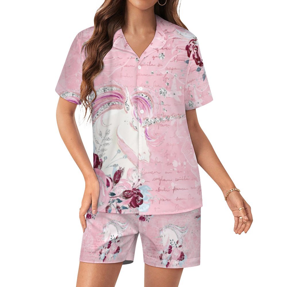 Women's Silk Satin Pajama Set Silk pajama set