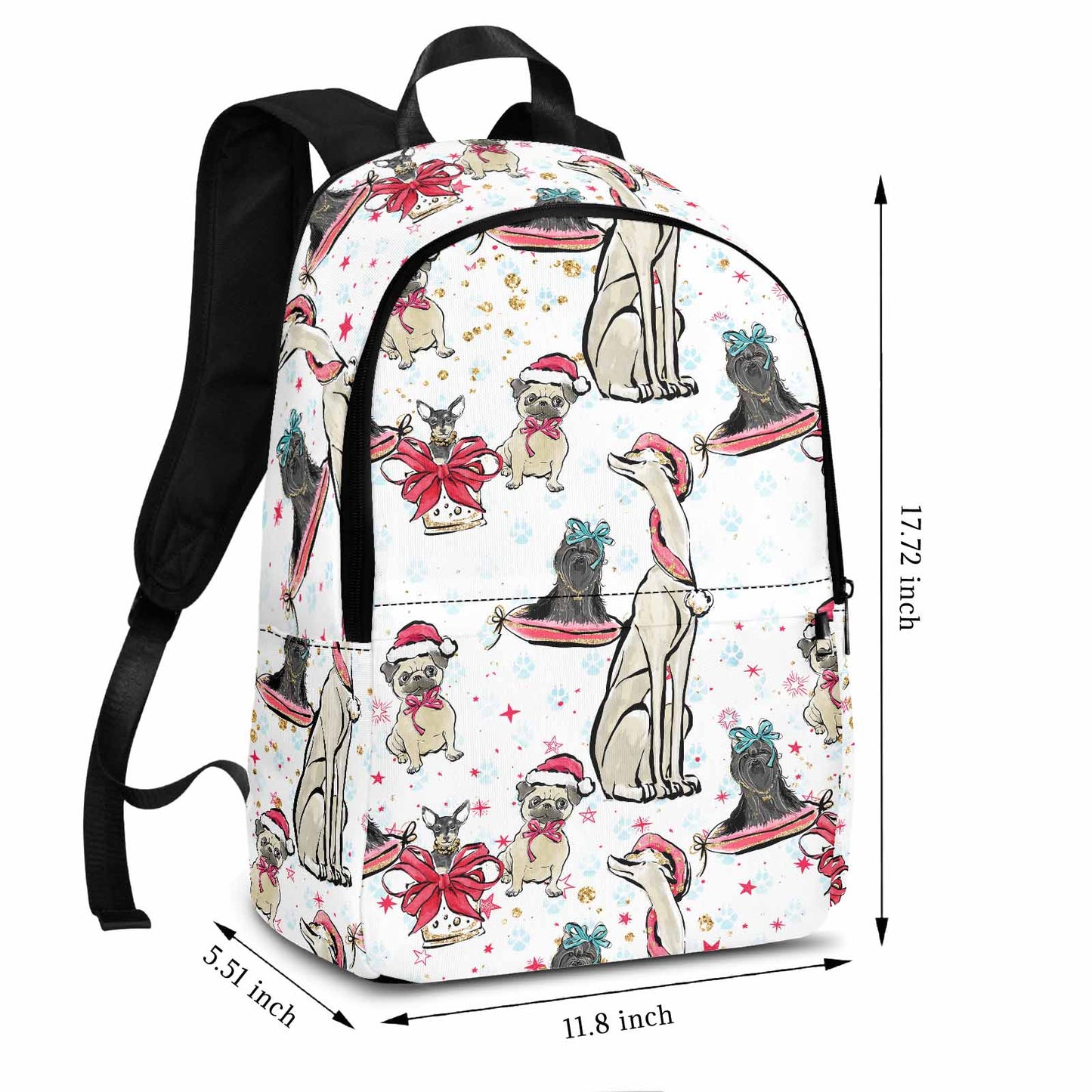 Dog Christmas  Adult Casual Backpack