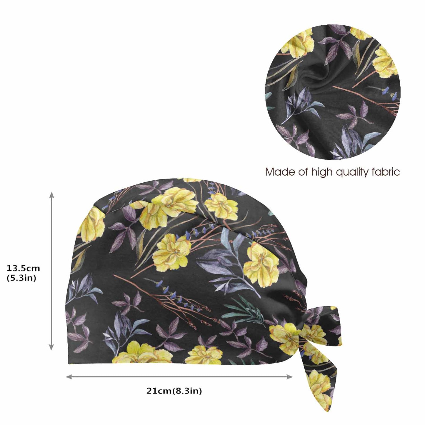 Yellow Iris  Scrub Cap