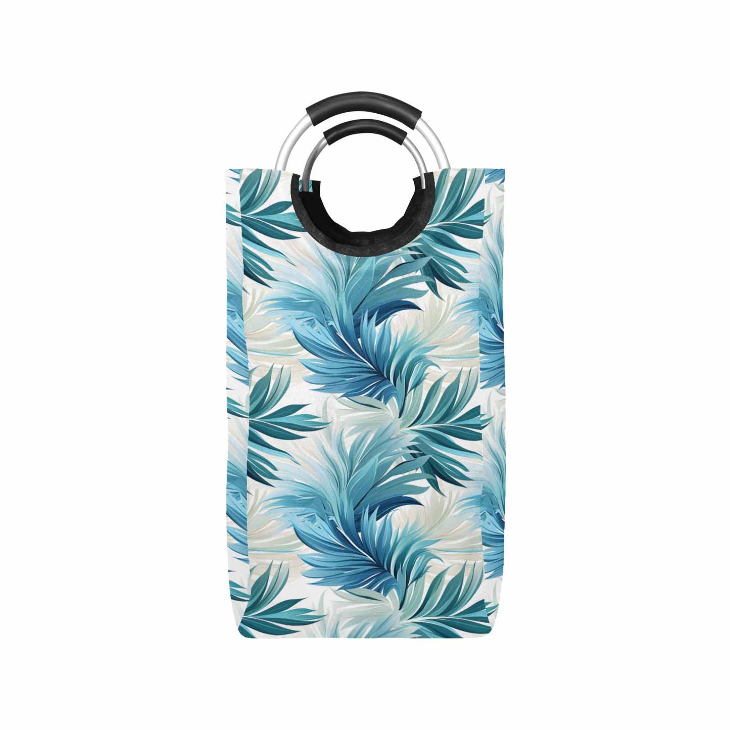 Blue Palms  Square Laundry Basket