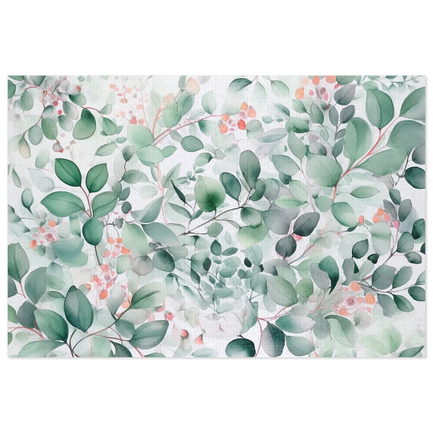 Jigsaw Puzzle, Eucalyptus Leaves, Personalised/Non-Personalised (30, 110, 252, 500,1000-Piece)