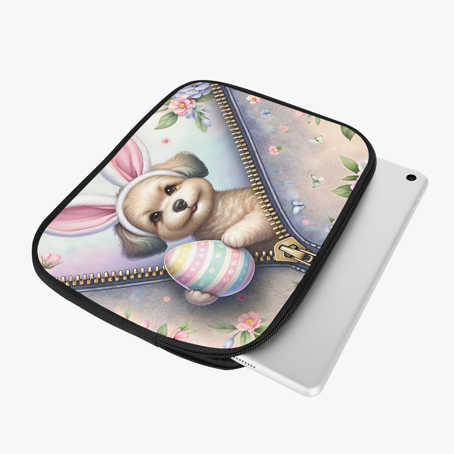 Tablet Sleeve - Easter - Dog with Bunny Ears