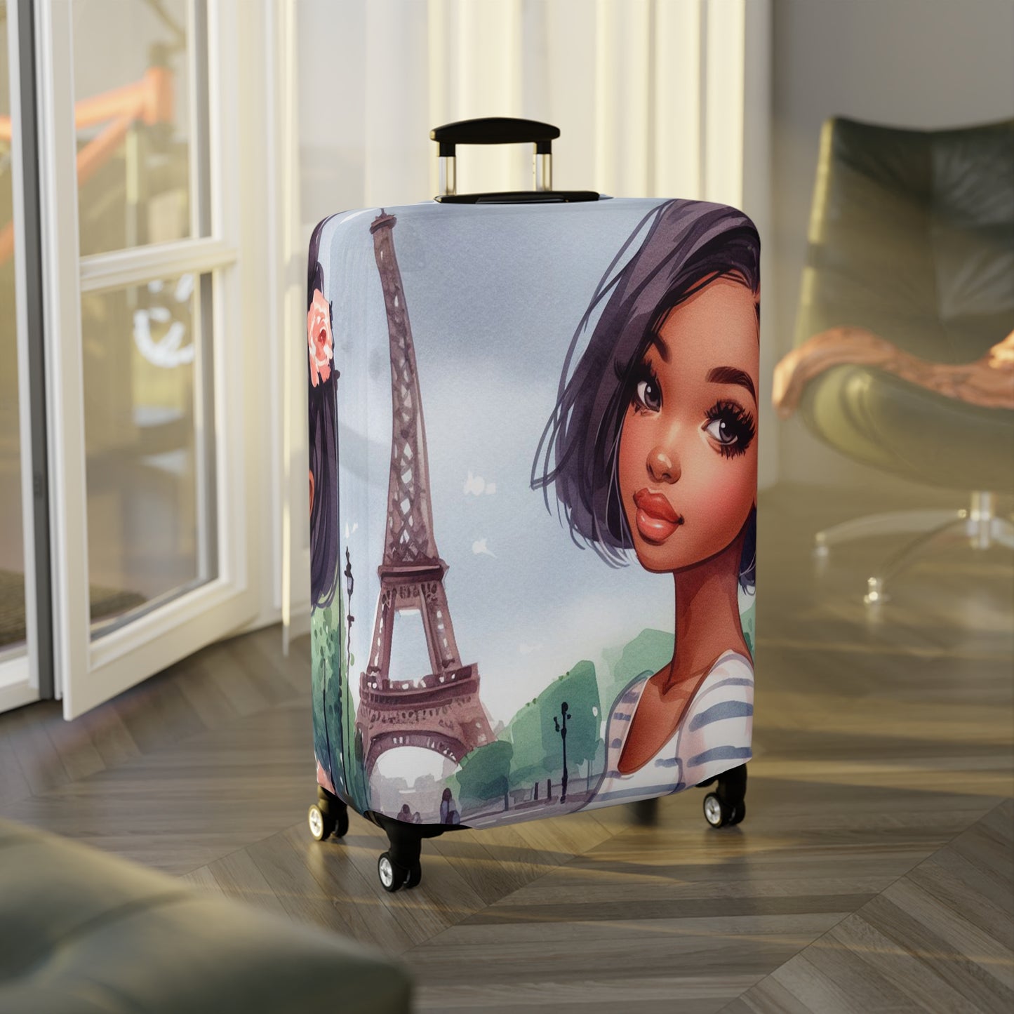 Luggage Cover, Just a Girl Who loves Travelling, awd-2102