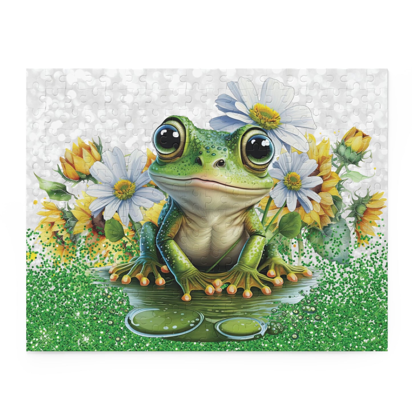 Personalised/Non-Personalised Puzzle, Frog (120, 252, 500-Piece)