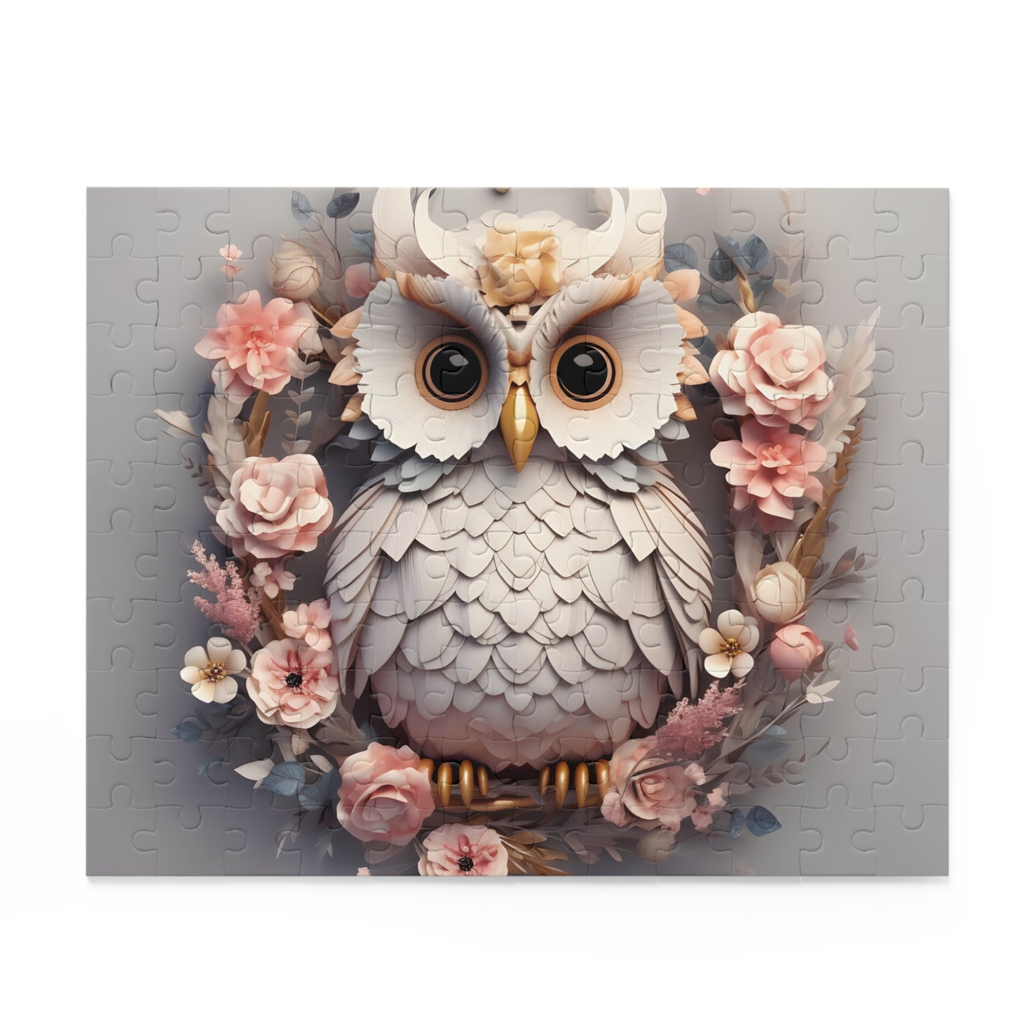 Personalised/Non-Personalised Puzzle, Owl (120, 252, 500-Piece)