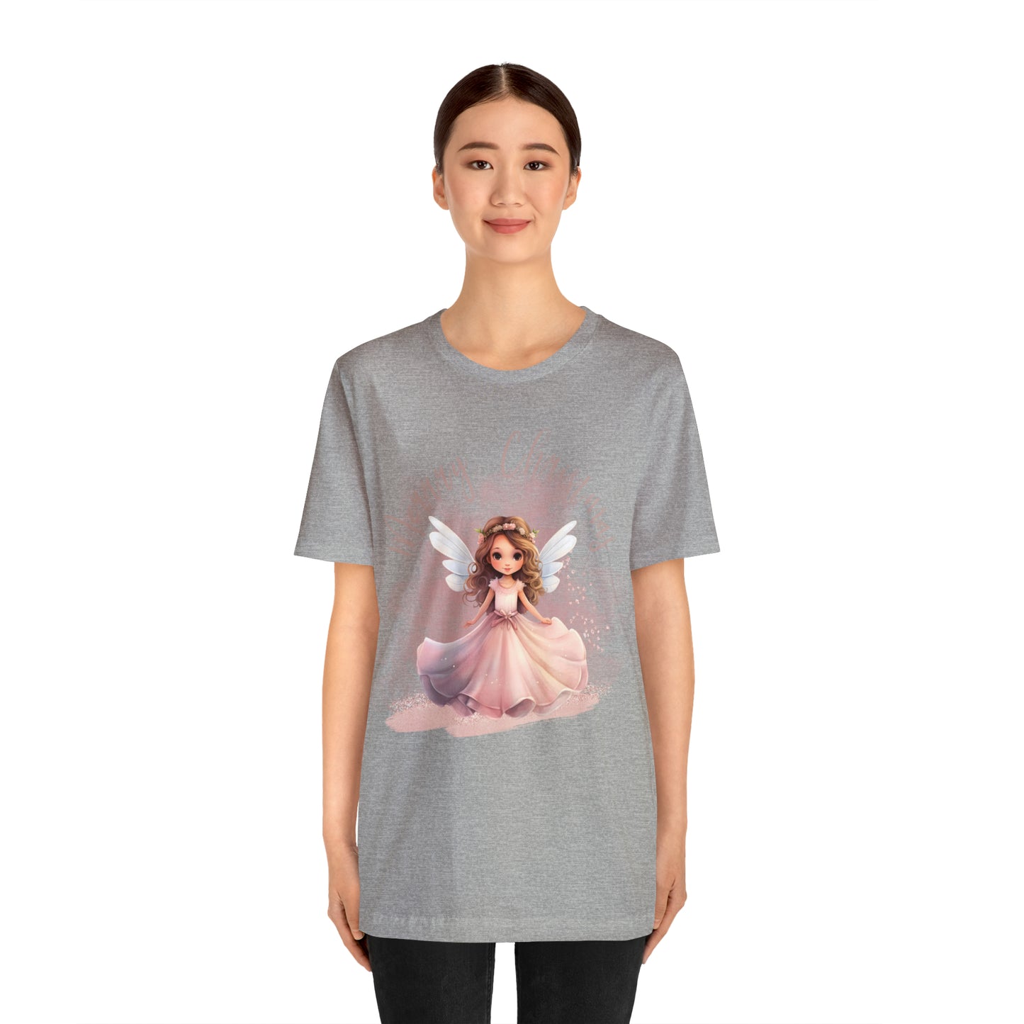 Unisex Jersey Short Sleeve Tee Christmas, Women's Fairy T-shirt A-00007