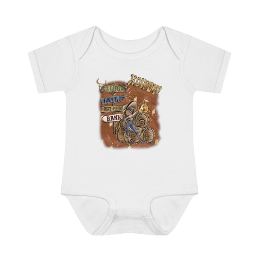 Infant Baby Rib Bodysuit, Howdy Cowgirl baby Bodysuit