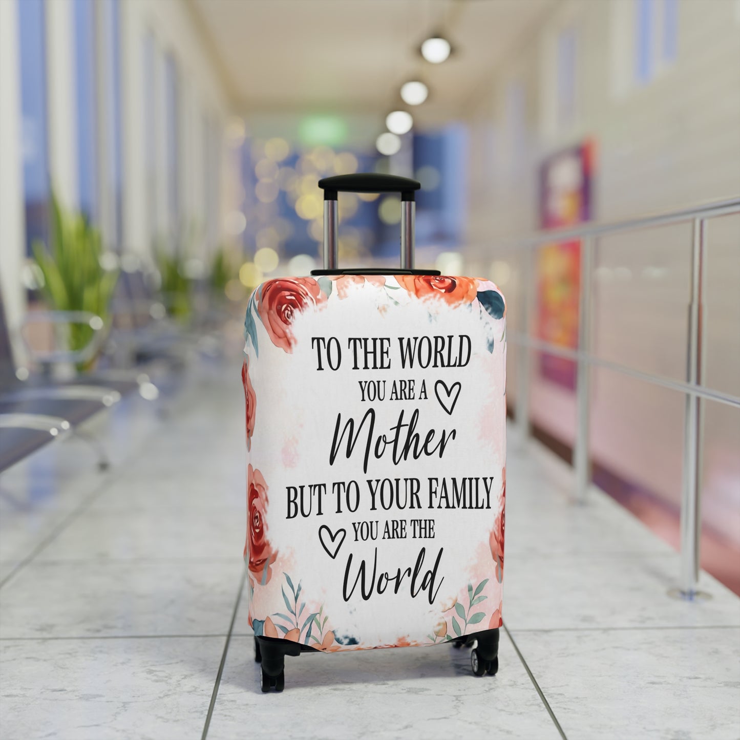 Luggage Cover, To the world you are a Mother but to your family you are the World, awd-535