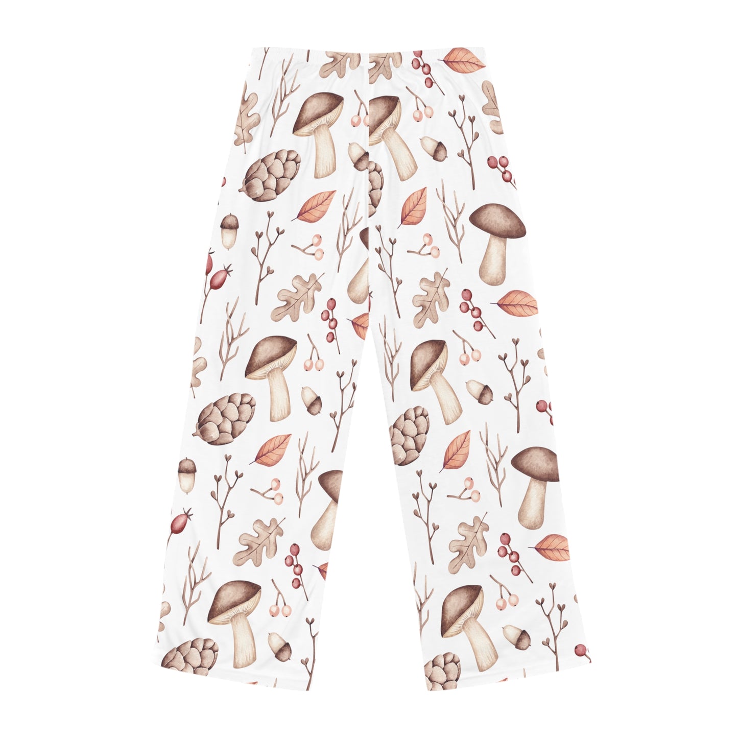 Women's Pyjama Pants, Mushrooms and Acorns, Sleepwear Bottoms