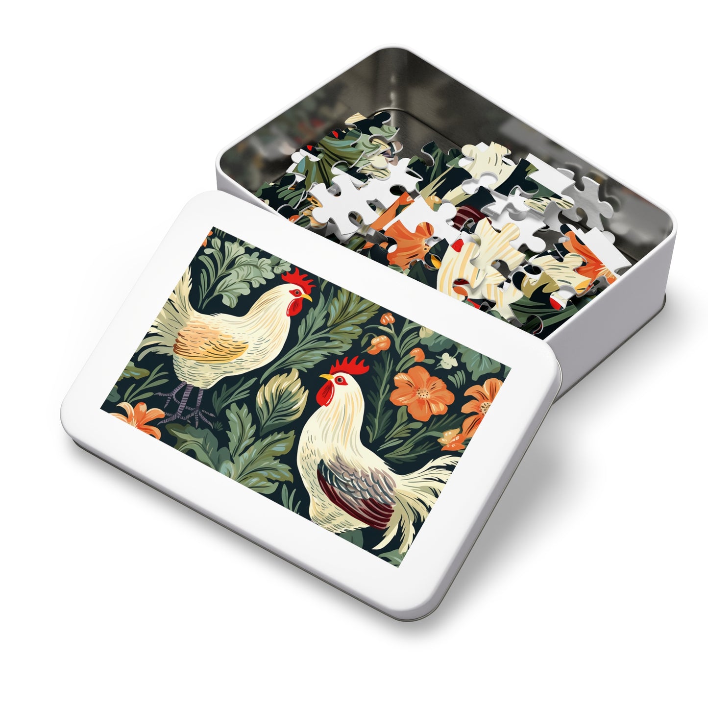 Jigsaw Puzzle, Chicken/Rooster, Personalised/Non-Personalised (30, 110, 252, 500,1000-Piece)