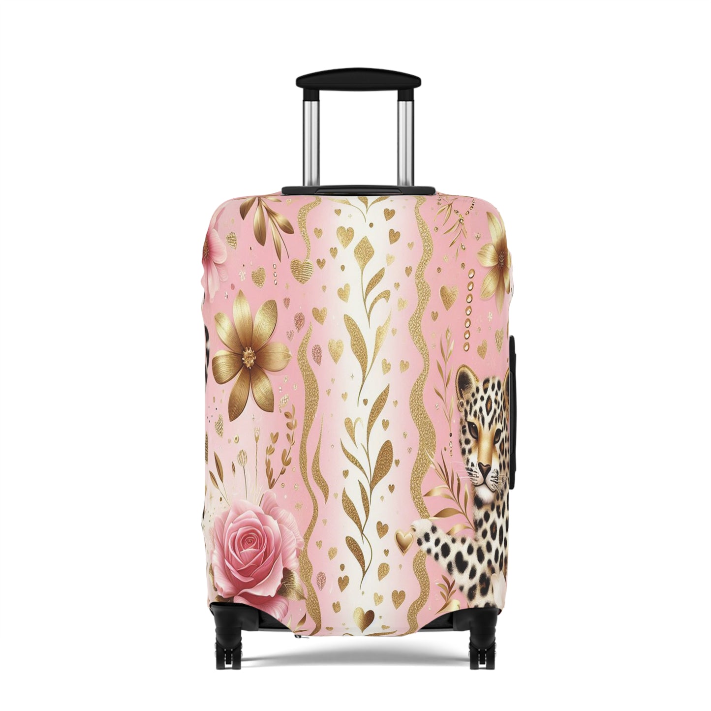 Luggage Cover, Floral Leopard, awd-3078