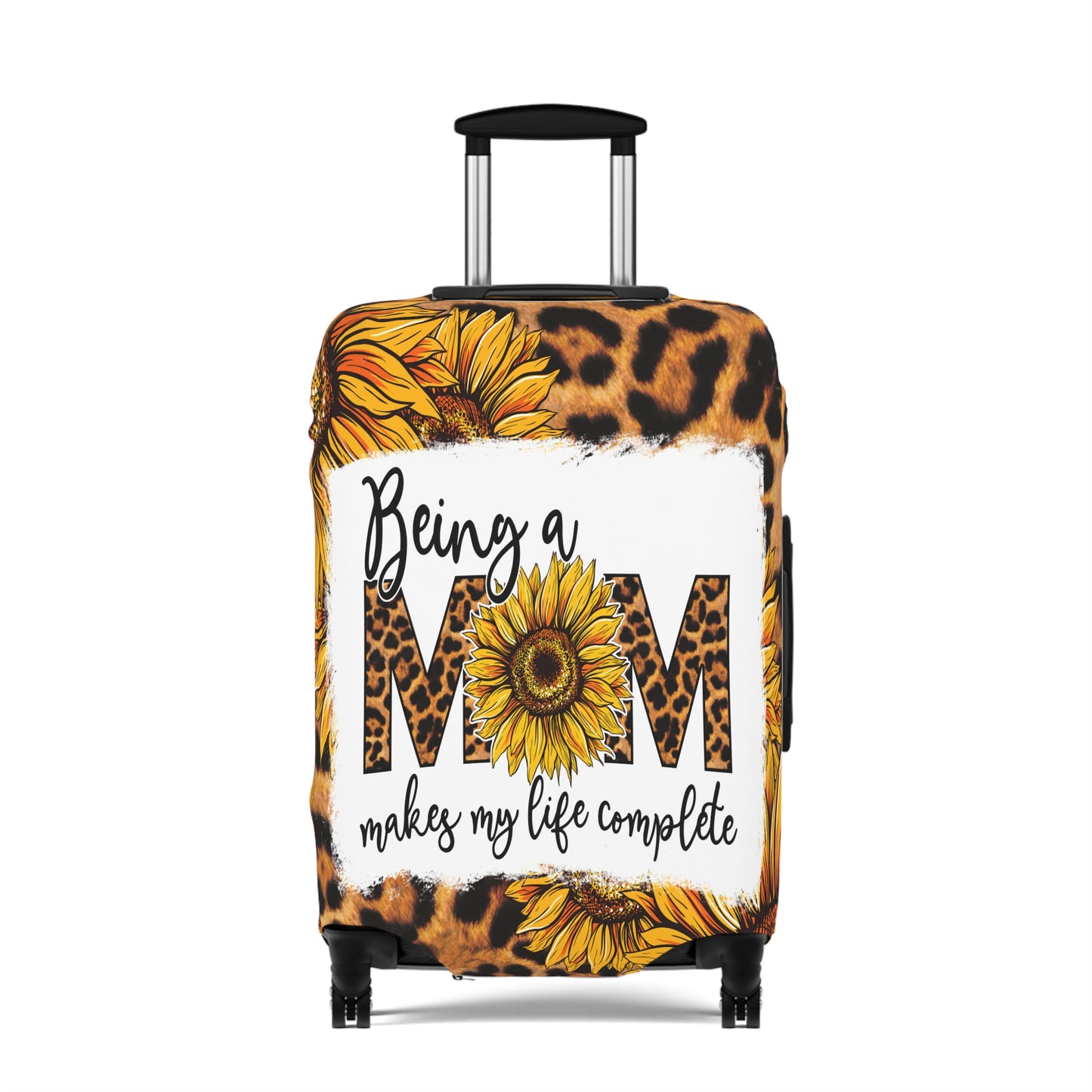 Luggage Cover, Sunflowers, Being a Mom makes my life complete, awd-1745