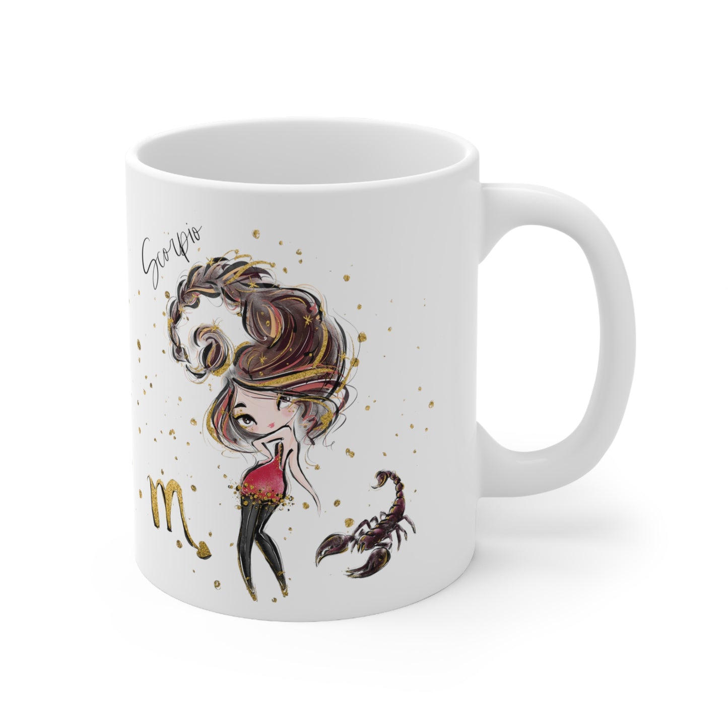 Personalised/Non Personalised Zodiac Sign, Scorpio, Ceramic Mug 11oz