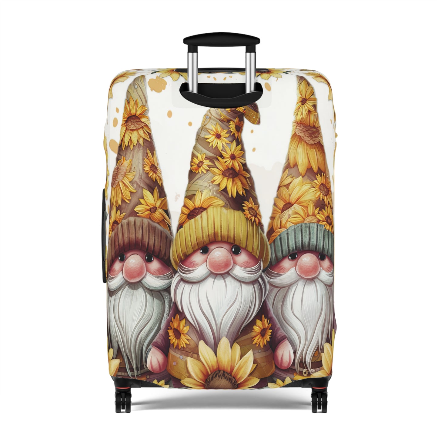 Luggage Cover, Sunflowers, Gnomes, awd-1744