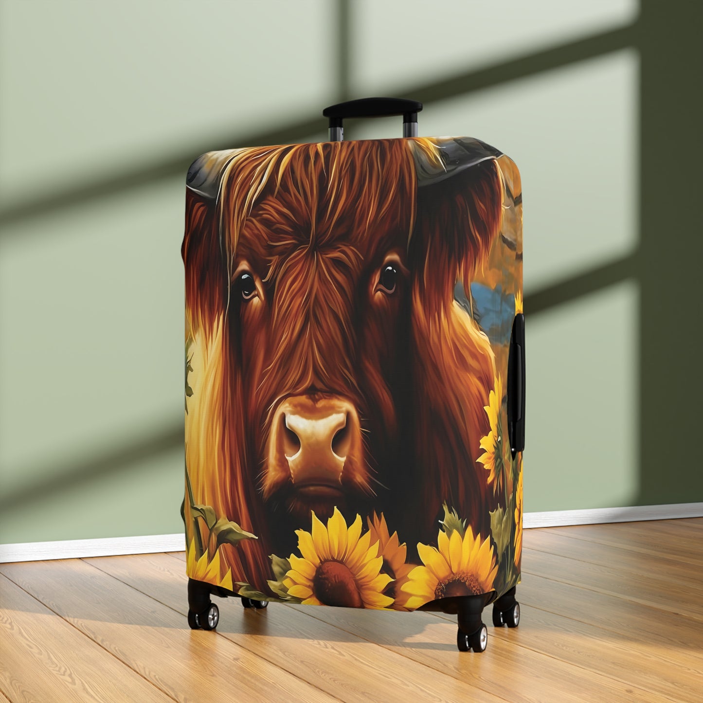 Luggage Cover, Highland Cow, awd-033