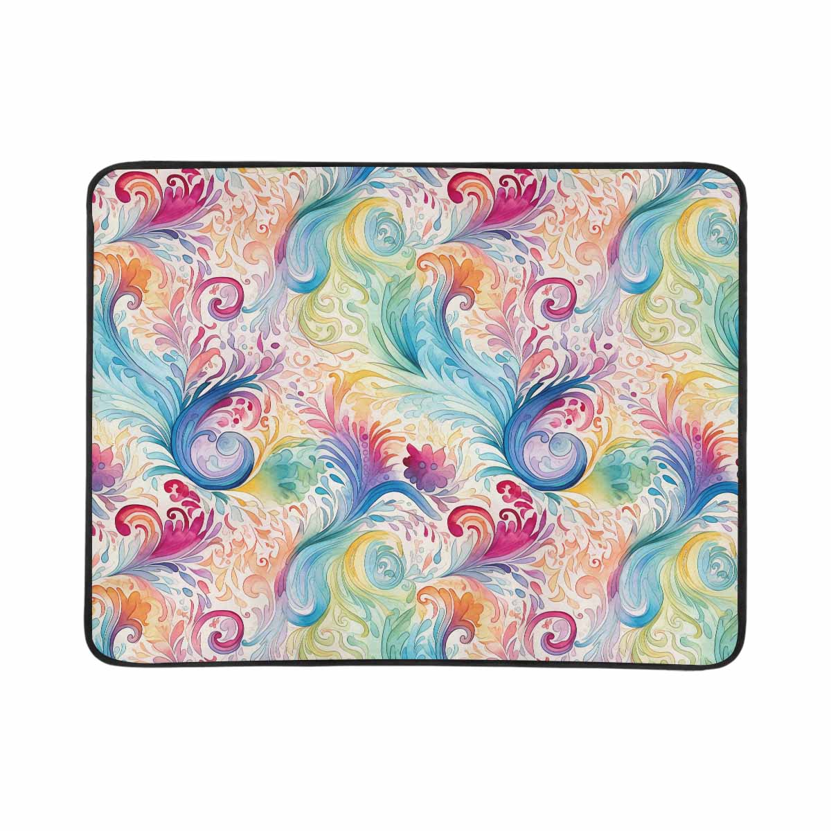 Pastel Rainbow Paisley  Beach Mats 78"x 60"