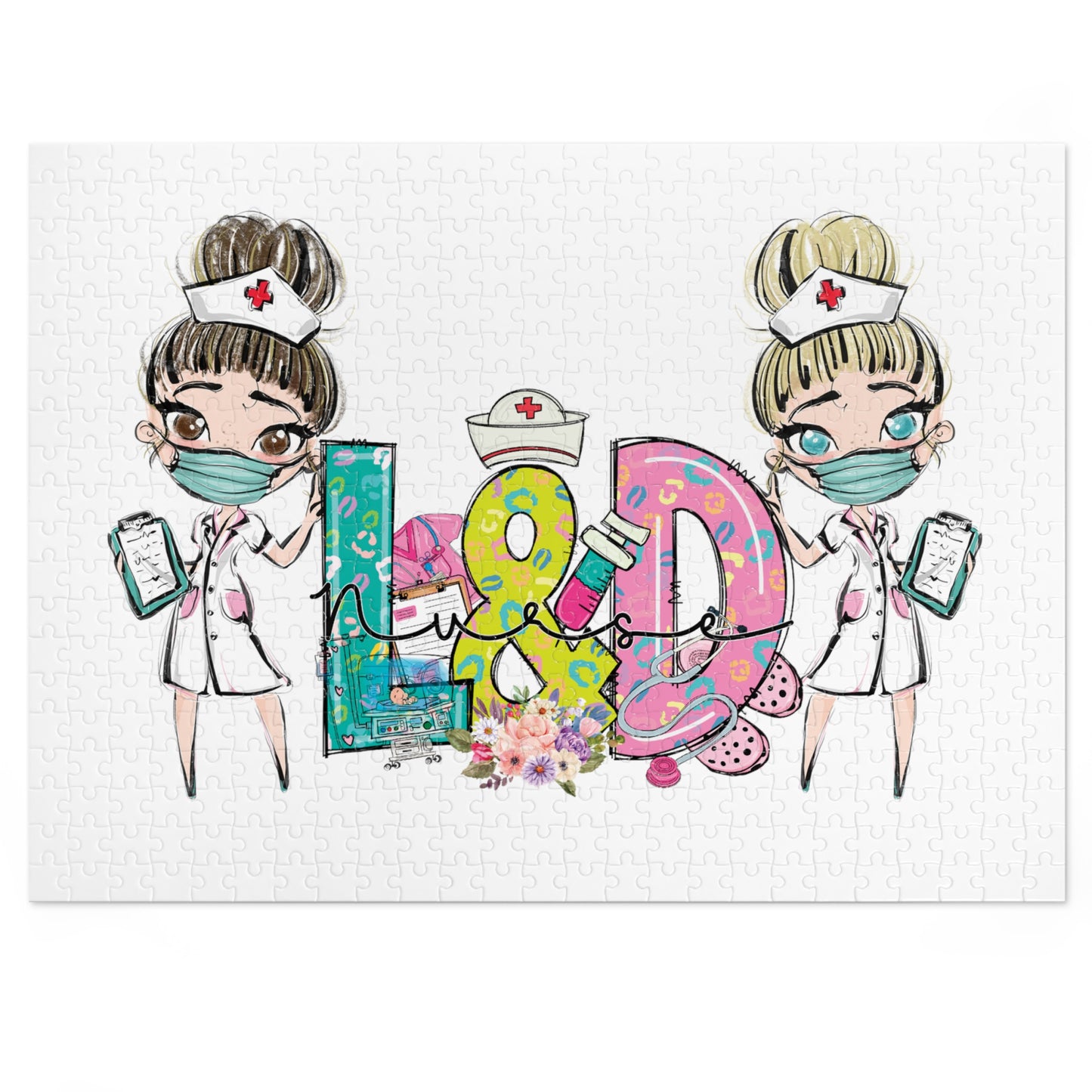 Jigsaw Puzzle, L&D Nurse, Personalised/Non-Personalised (30, 110, 252, 500,1000-Piece)