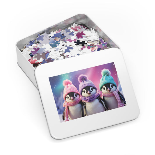 Jigsaw Puzzle, Penguin, Personalised/Non-Personalised (30, 110, 252, 500,1000-Piece)