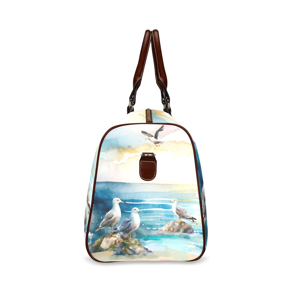 Seascape Waterproof Travel Bag/Small (Model 1639)