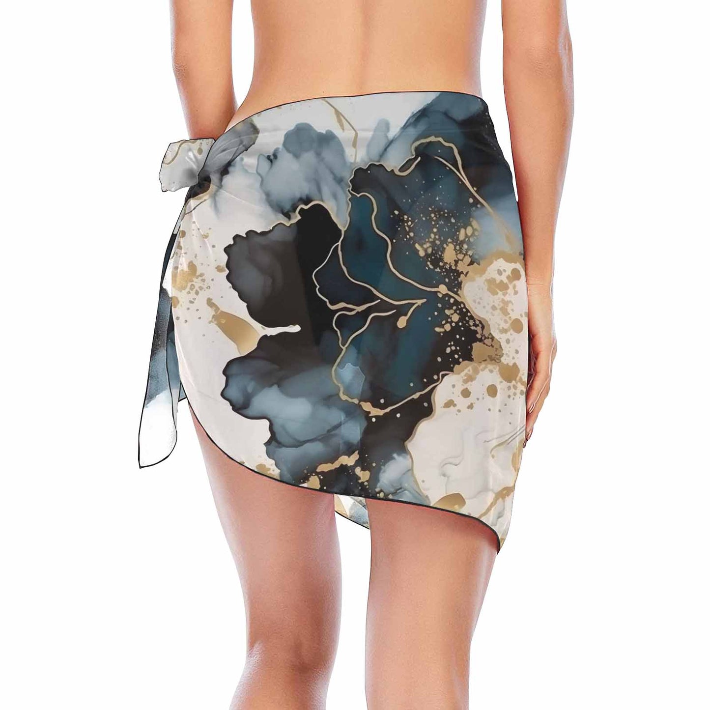 Alcohol Ink 4  Women's Beach Sarong Wrap