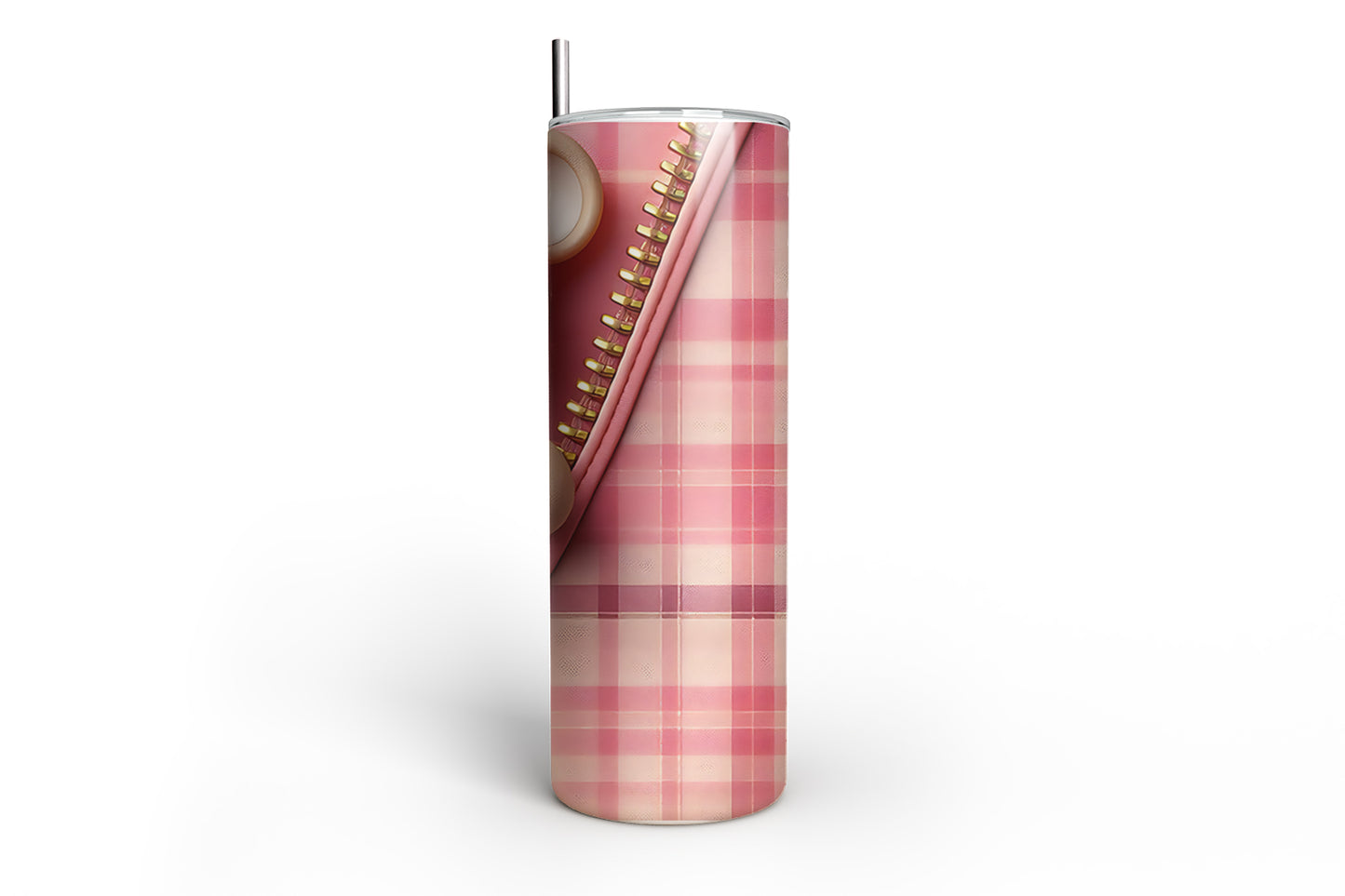 Skinny Tumbler with Straw, 20oz, Bear, Valentines Day, awd-1006