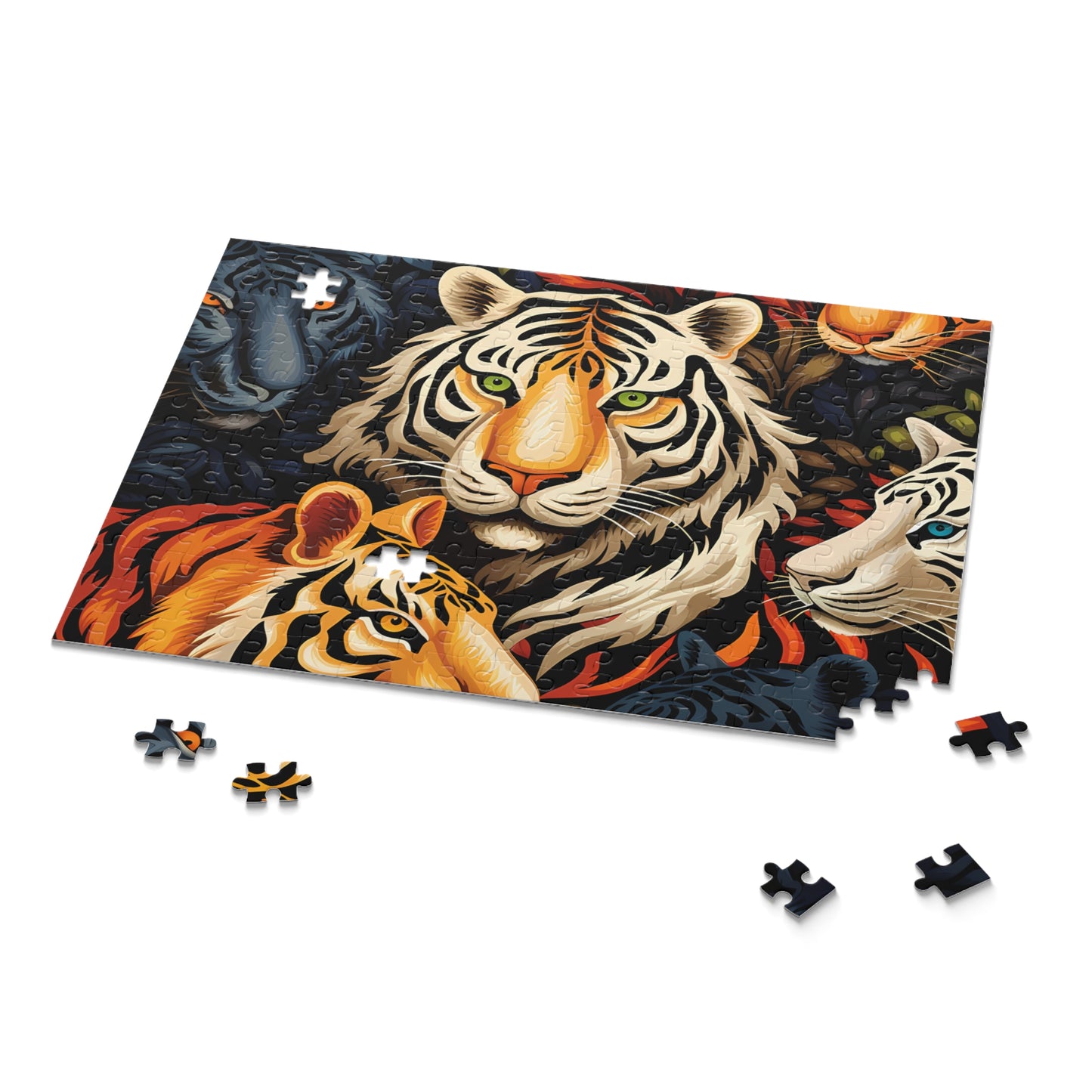 Personalised/Non-Personalised Puzzle, Lion (120, 252, 500-Piece)