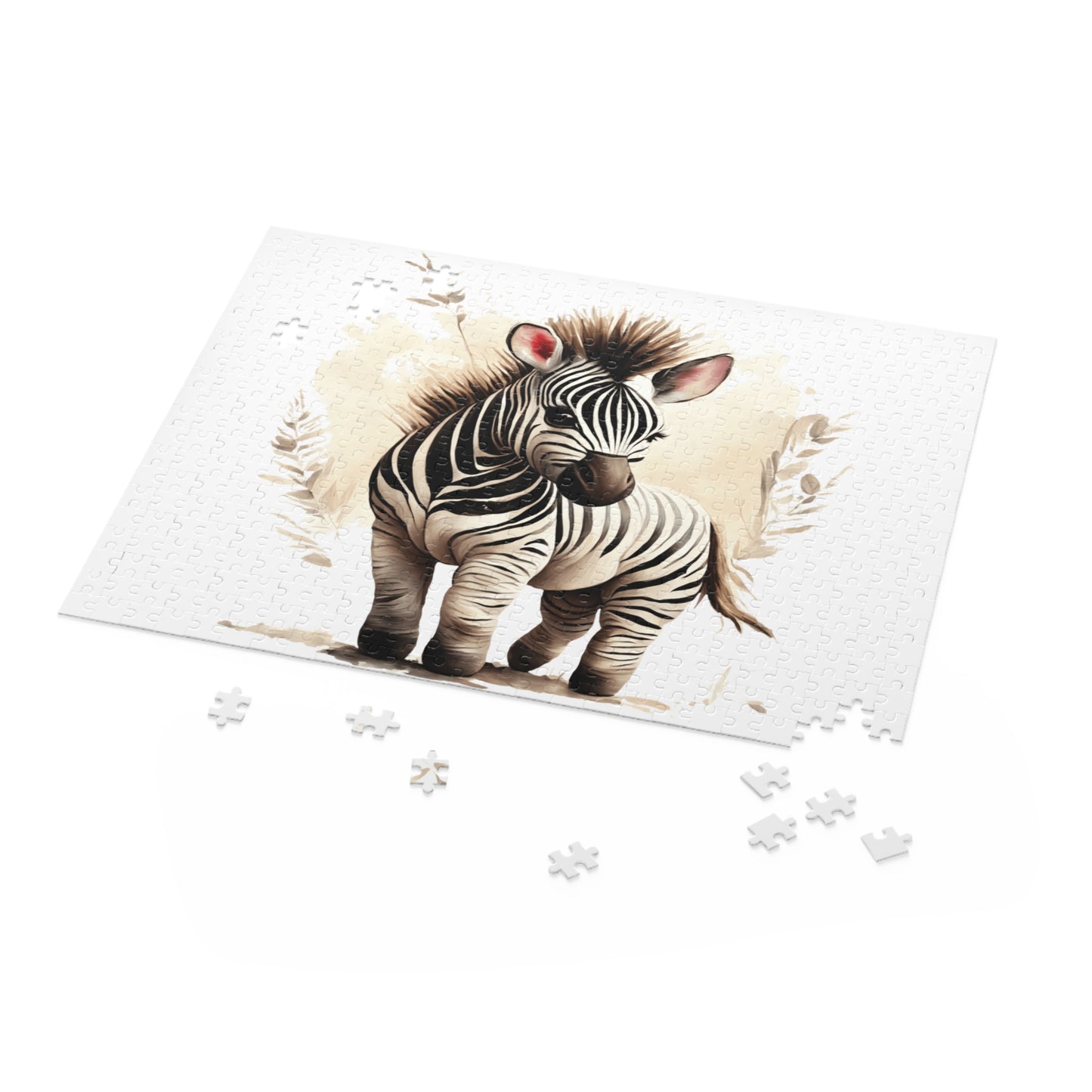 Personalised/Non-Personalised Puzzle, Zebra (120, 252, 500-Piece)