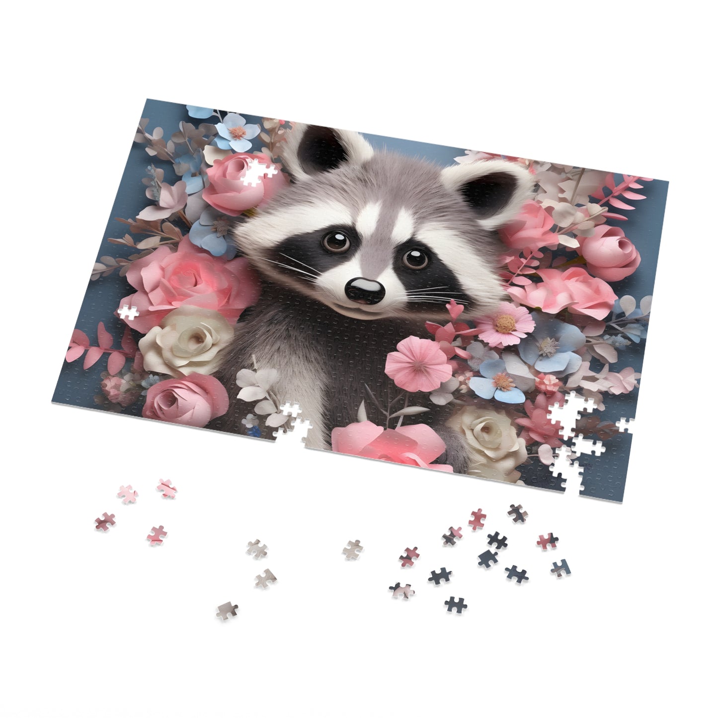 Jigsaw Puzzle, Racoon, Personalised/Non-Personalised (30, 110, 252, 500,1000-Piece)