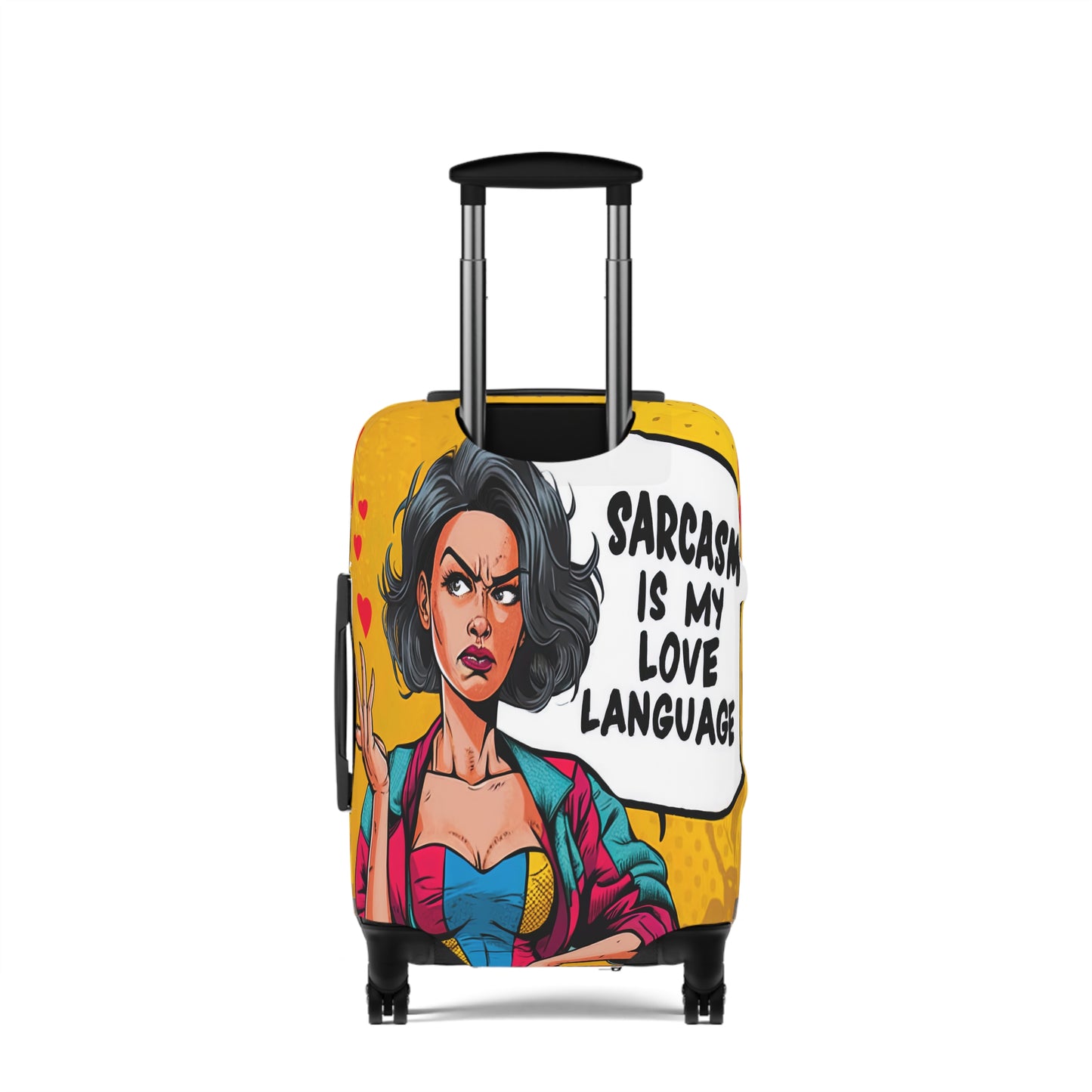 Luggage Cover, Funny Quote, Sarcasm is my Love language, awd-1727