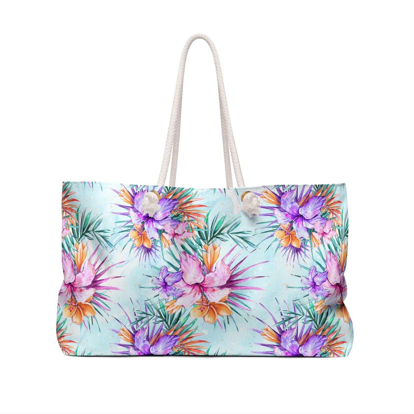 Weekender Bag, Summer Floral, Large Weekender Bag, Beach Bag, Book Bag