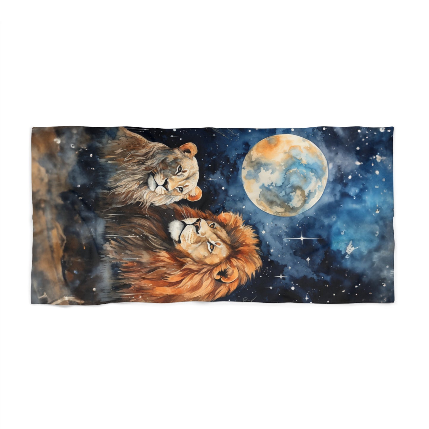 Beach Towel, Lions, Polycotton Towel, 2 sizes Available