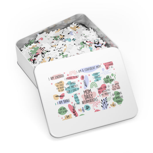 Jigsaw Puzzle in Tin, Affirmations, Mom Personalised/Non-Personalised, awd-1372