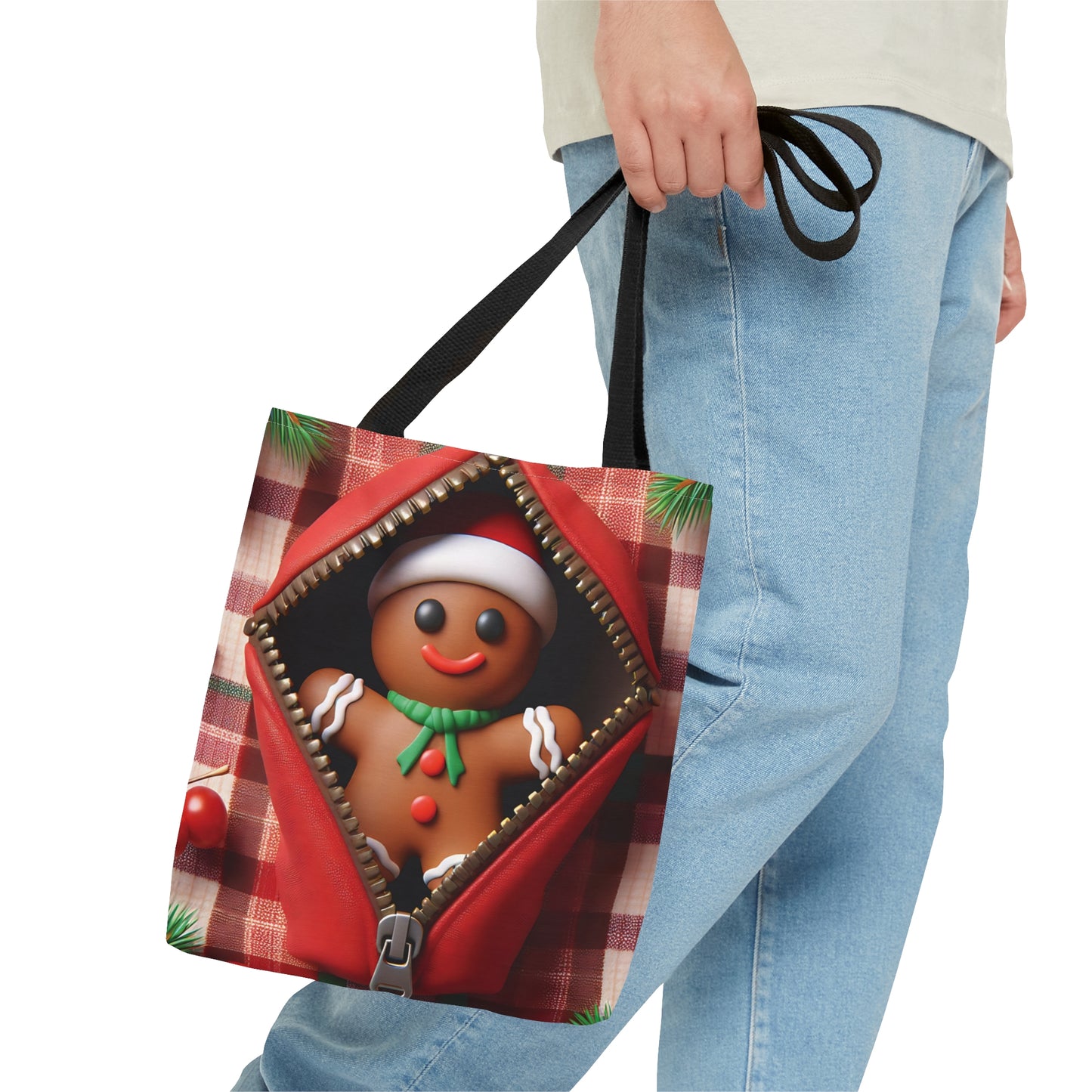 Tote Bag, Christmas, Gingerbread Man