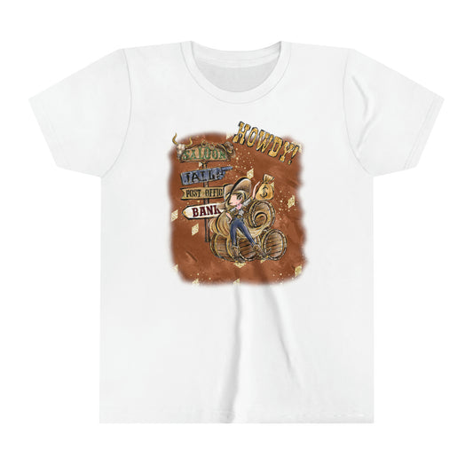 Youth Short Sleeve Tee, Cowgirl, Country and Western T-Shirt