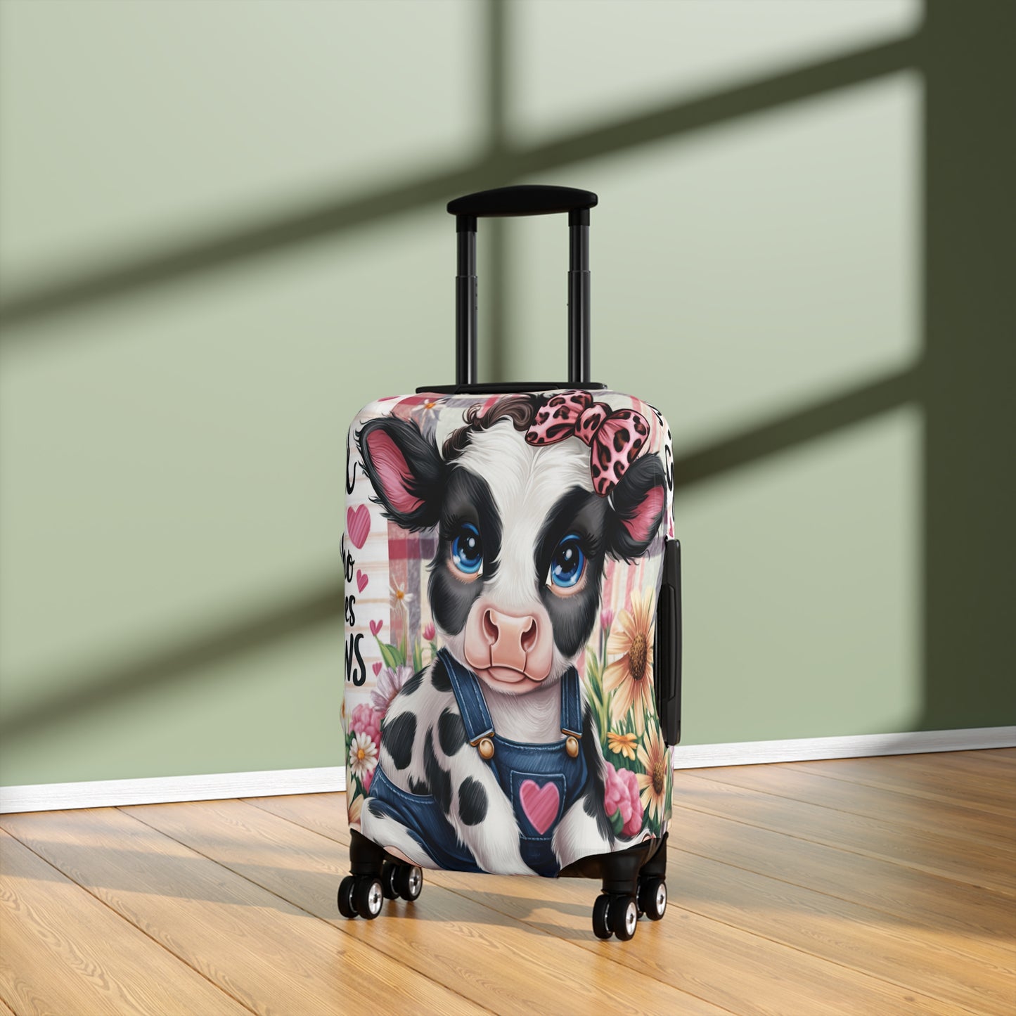 Luggage Cover, Just a Girl who Loves Cows, awd-3089