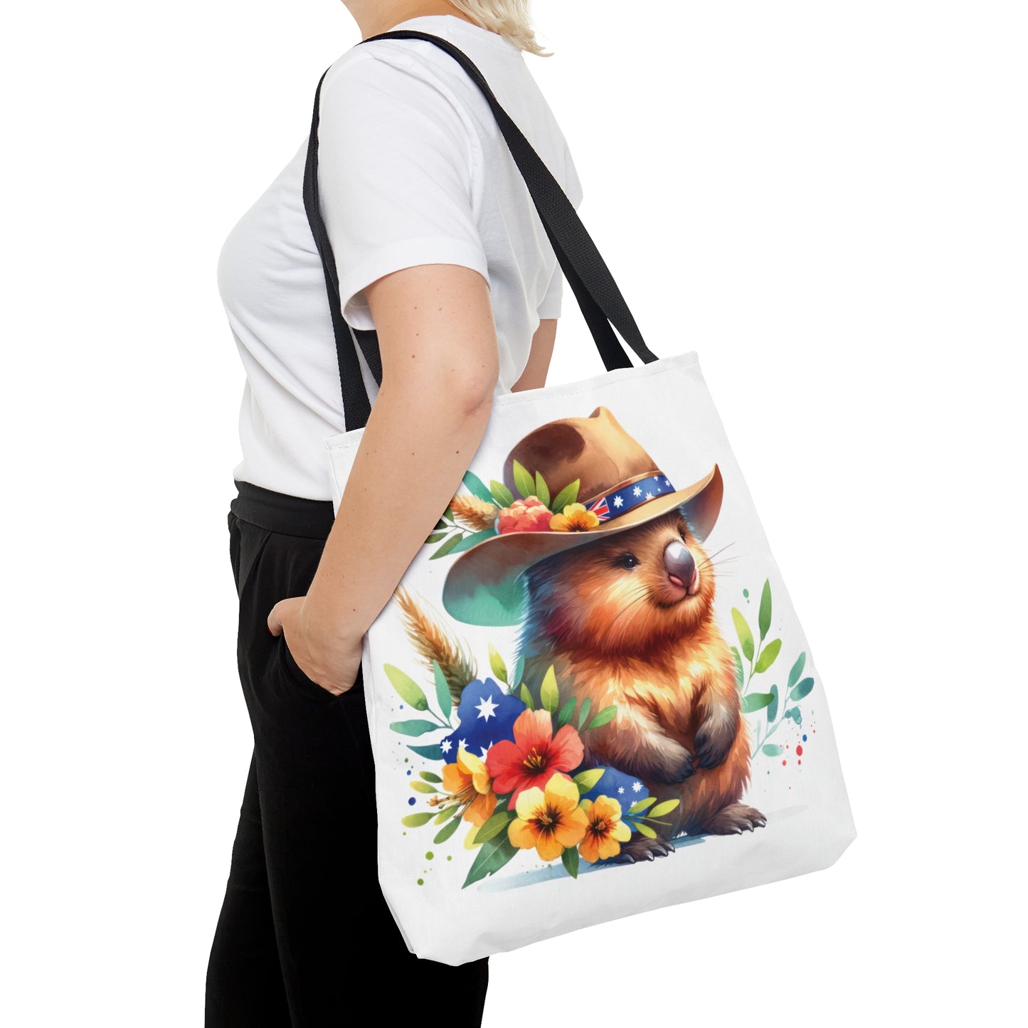 Tote Bag, Australian Animals, Wombat, Personalised/Non-Personalised Tote bag