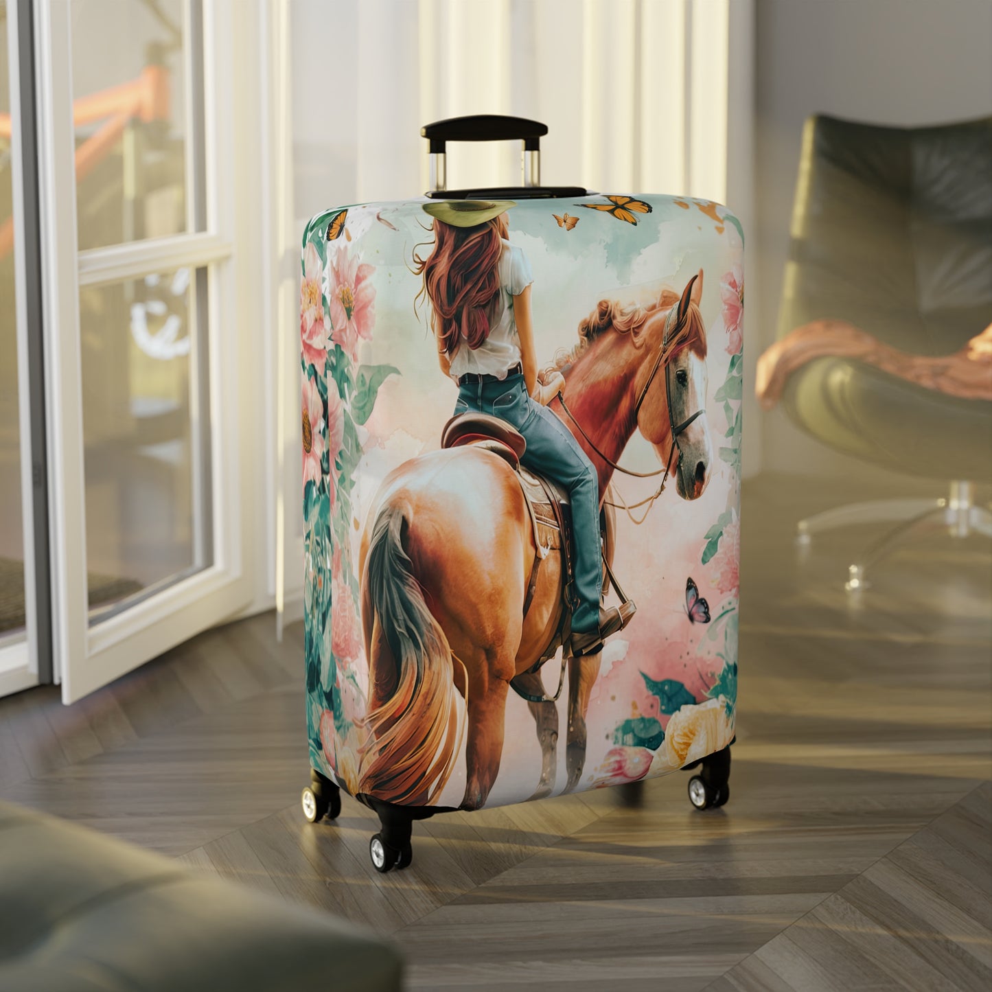 Luggage Cover, Country and Western, Country Girl and Horse, awd-1716