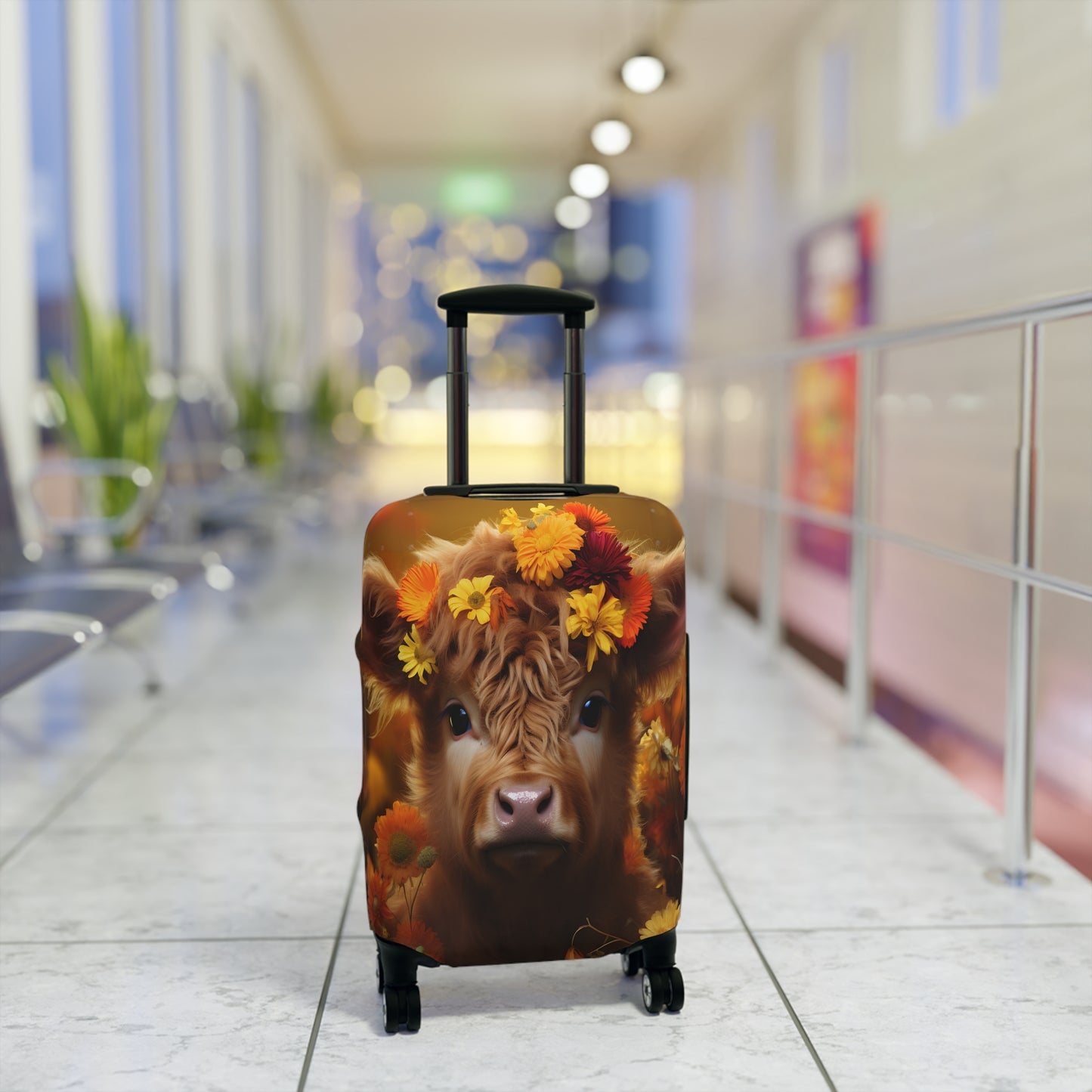 Luggage Cover, Highland Cow, awd-048