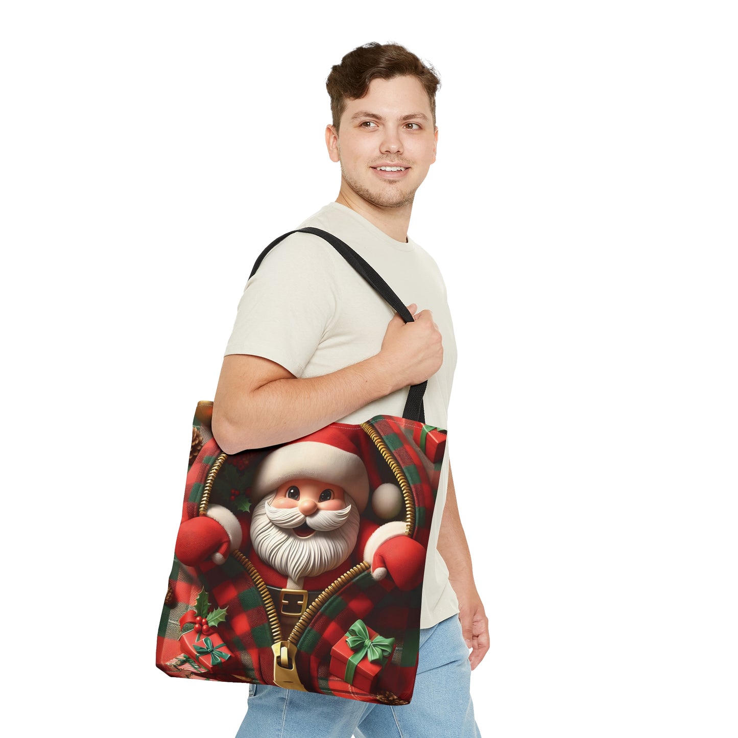 Tote Bag, Christmas, Santa, Personalised/Non-Personalised Tote bag