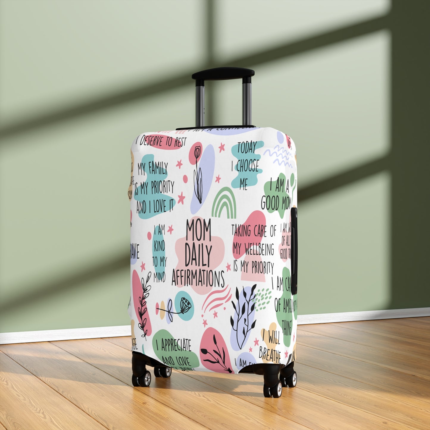 Luggage Cover, Mom Daily Affirmations, awd-1352