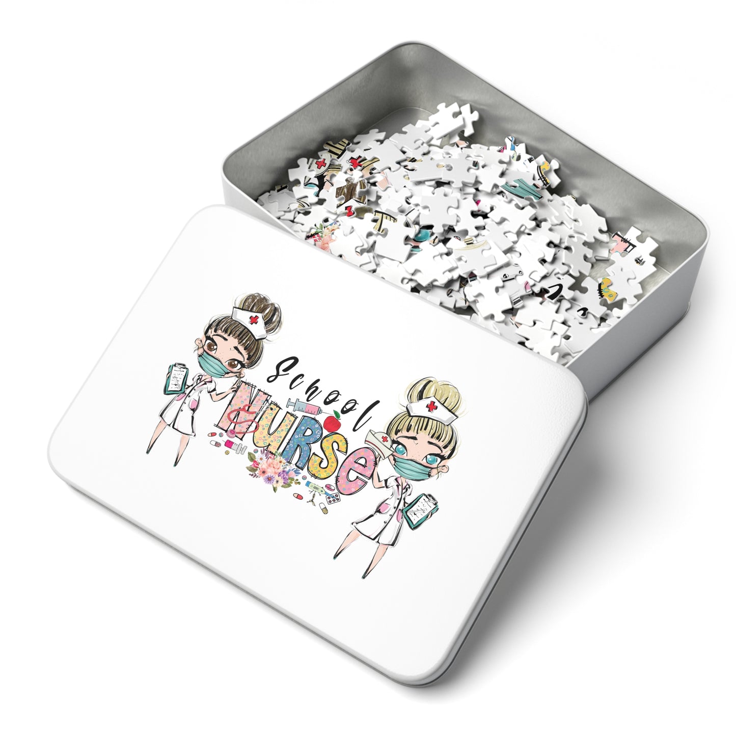 Puzzle, Nurse, School Nurse Personalised/Non-Personalised (30, 110, 252, 500,1000-Piece) awd-636