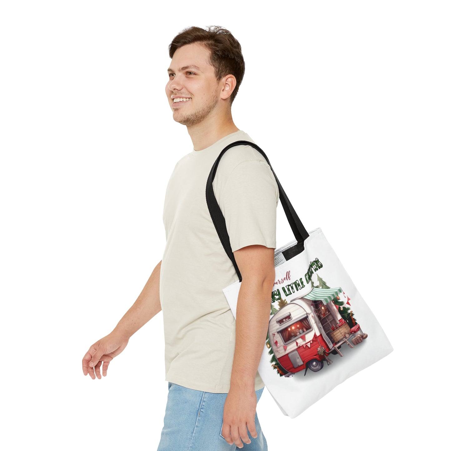 Tote Bag, Christmas, Camper