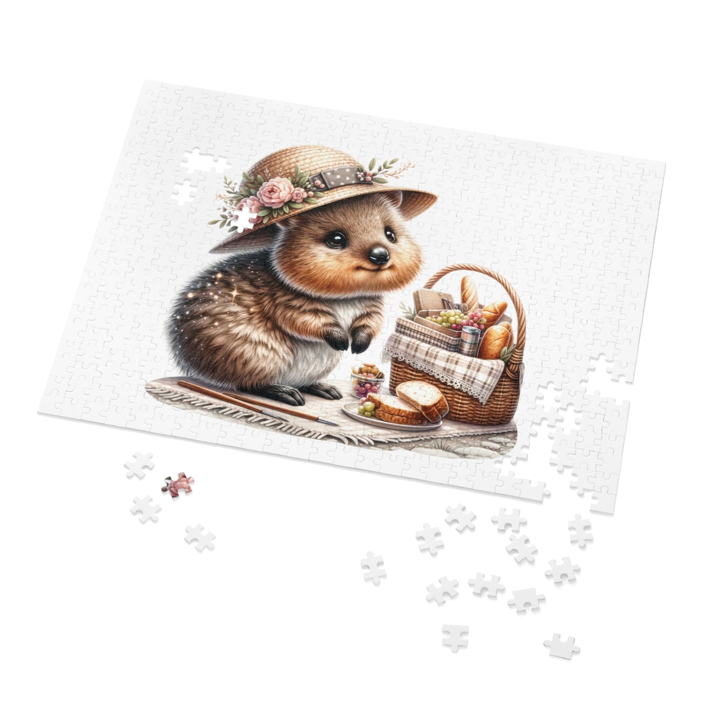 Jigsaw Puzzle in Tin, Australian Animals, Quokka, Personalised/Non-Personalised, awd-1330 (30, 110, 252, 500,1000-Piece)