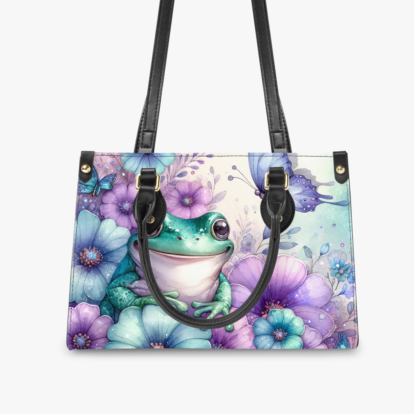 Women's Tote Bag - Long Strap - Frog