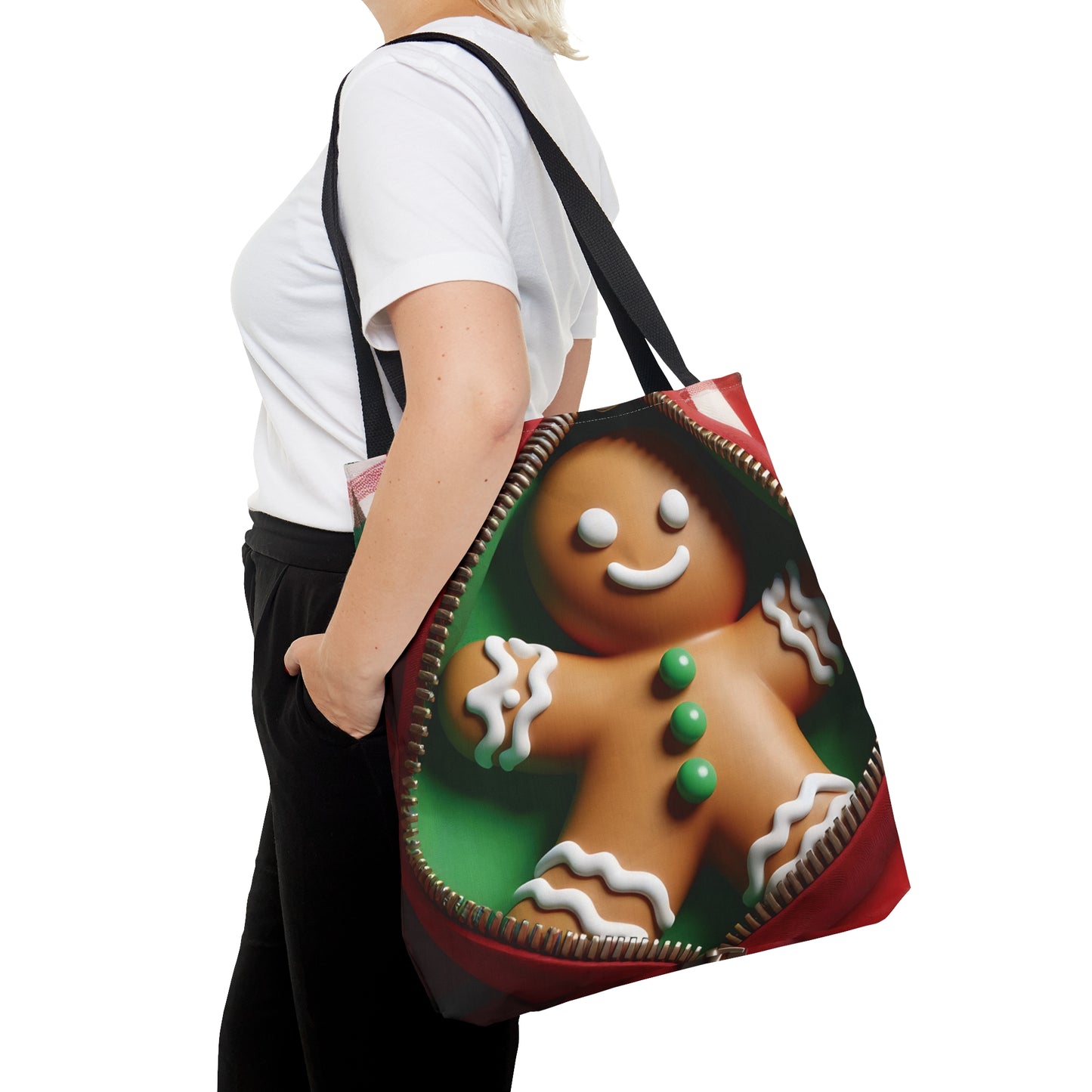 Tote Bag, Christmas, Gingerbread Man