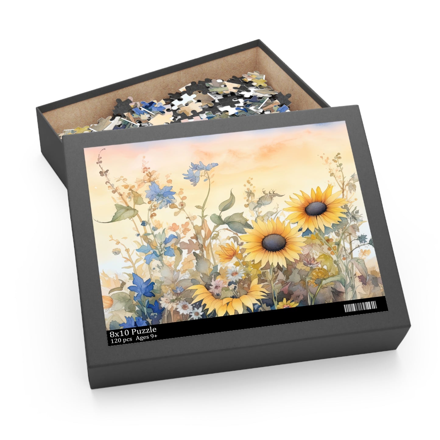 Personalised/Non-Personalised Puzzle, Floral (120, 252, 500-Piece)