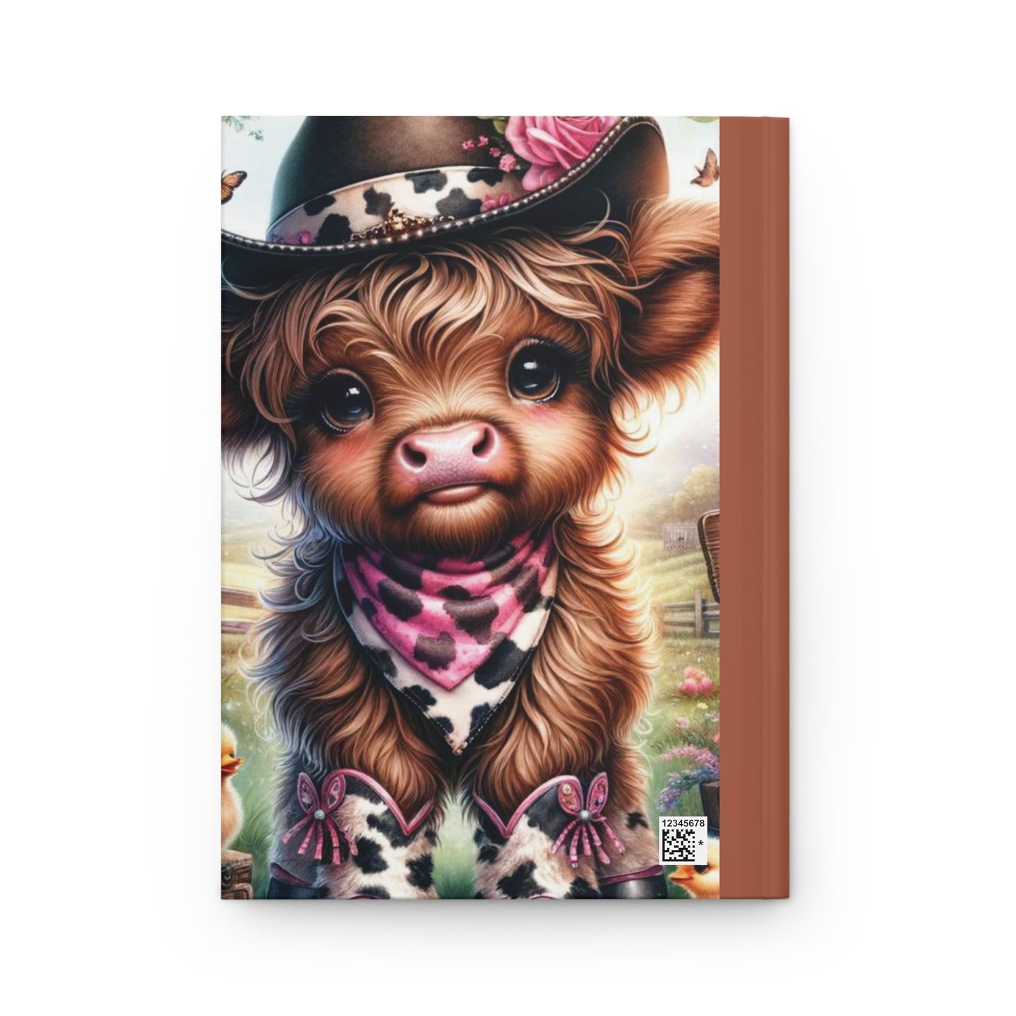 Personalised Hardcover Journal Matte, Highland Cow, awd-1419